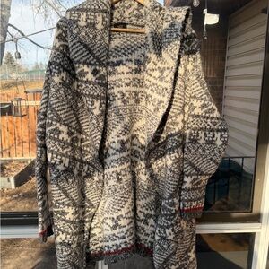 Women's Gray Patterned Cardigan